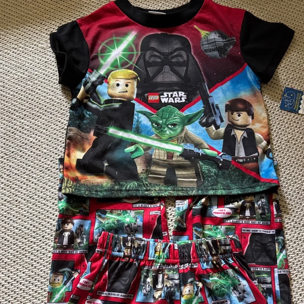 Pajamas Star Wars boys new size 4/5 polyester Lego Lucasfilm LTD.& TM